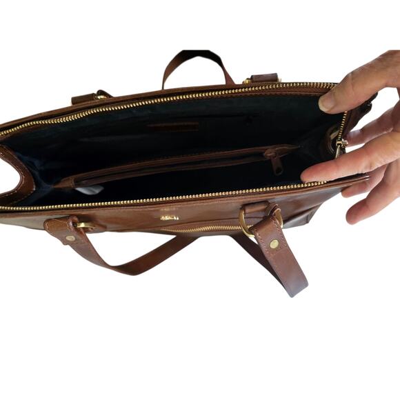 Ashwood 100% Leather Handbag Satchel - Picture 7 of 11